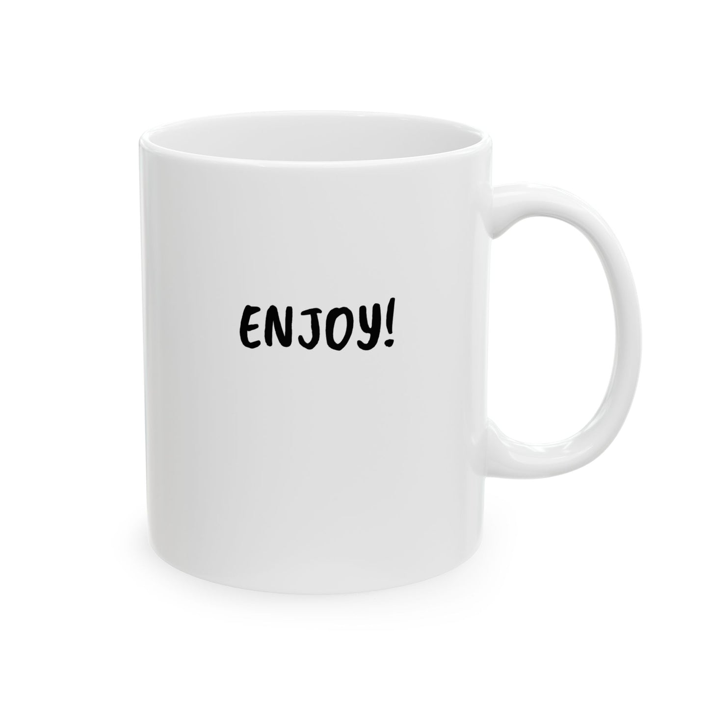 COVFEFE (b&w) Ceramic Mug, (11oz) with meaning and ENJOY!