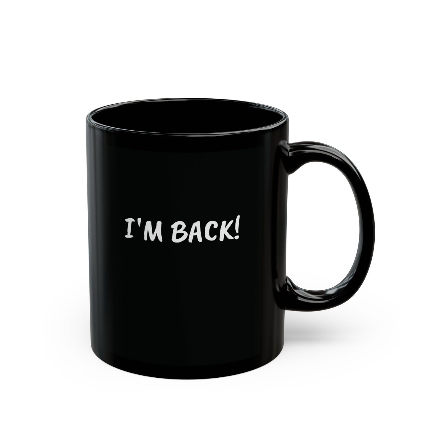 COVFEFE Black Mug (11oz) with meaning and I'M BACK!
